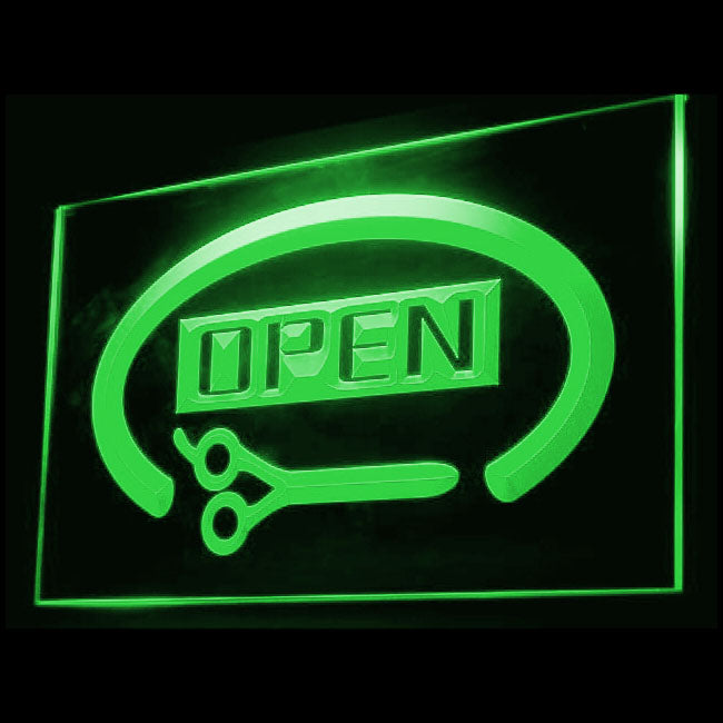160018 Barber Shop Haircut Beauty Salon Home Decor Open Display illuminated Night Light Neon Sign 16 Color By Remote