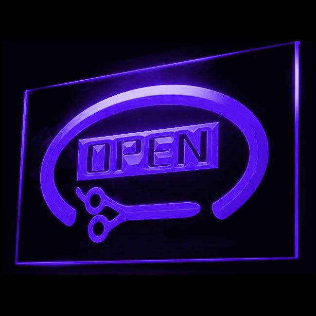 160018 Barber Shop Haircut Beauty Salon Home Decor Open Display illuminated Night Light Neon Sign 16 Color By Remote