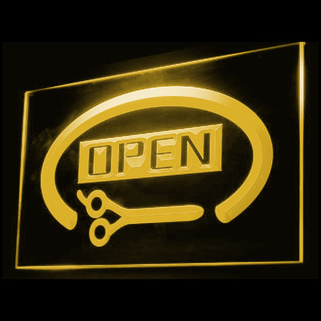 160018 Barber Shop Haircut Beauty Salon Home Decor Open Display illuminated Night Light Neon Sign 16 Color By Remote