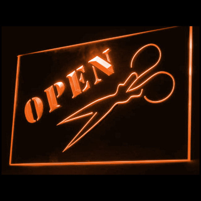 160032 Barber Shop Haircut Beauty Salon Home Decor Open Display illuminated Night Light Neon Sign 16 Color By Remote