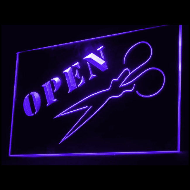 160032 Barber Shop Haircut Beauty Salon Home Decor Open Display illuminated Night Light Neon Sign 16 Color By Remote