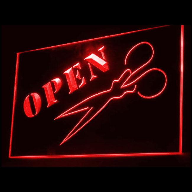 160032 Barber Shop Haircut Beauty Salon Home Decor Open Display illuminated Night Light Neon Sign 16 Color By Remote