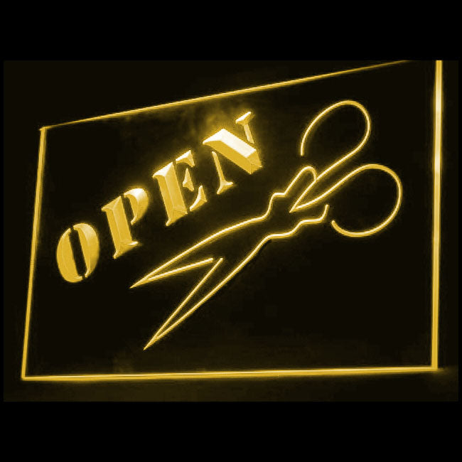 160032 Barber Shop Haircut Beauty Salon Home Decor Open Display illuminated Night Light Neon Sign 16 Color By Remote