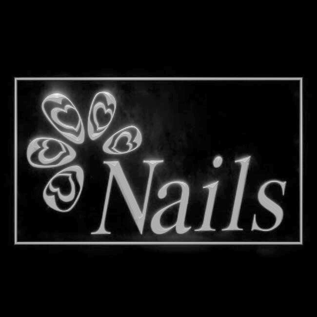 160051 Nails Beauty Salon Shop Home Decor Open Display illuminated Night Light Neon Sign 16 Color By Remote