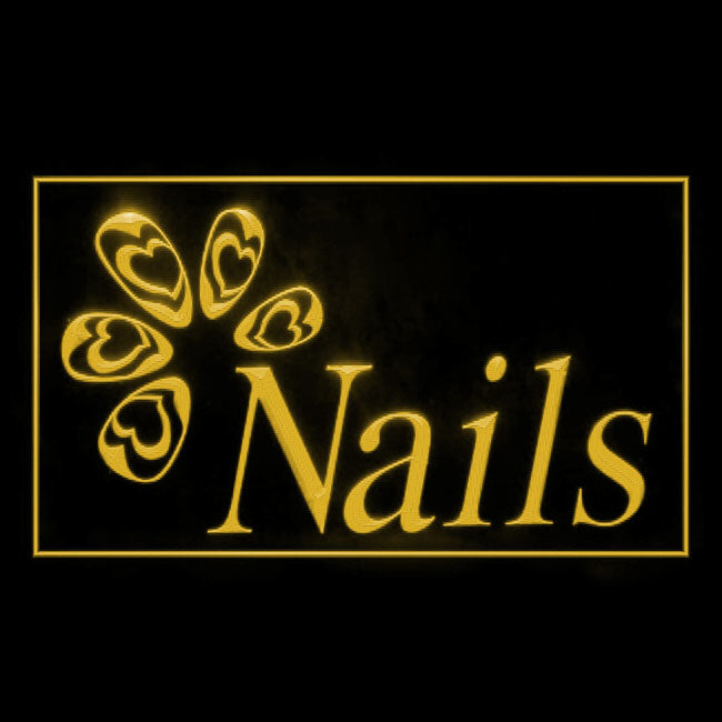 160051 Nails Beauty Salon Shop Home Decor Open Display illuminated Night Light Neon Sign 16 Color By Remote