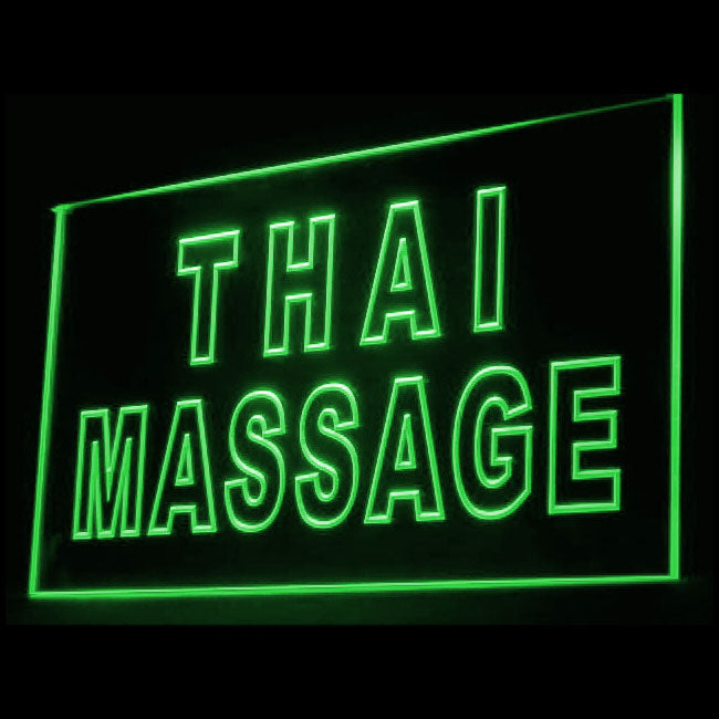 160062 Thai Massage Beauty Salon Home Decor Open Display illuminated Night Light Neon Sign 16 Color By Remote