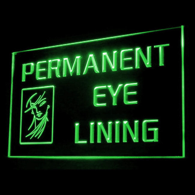 160064 Permanent Eye Lining Beauty Salon Home Decor Open Display illuminated Night Light Neon Sign 16 Color By Remote