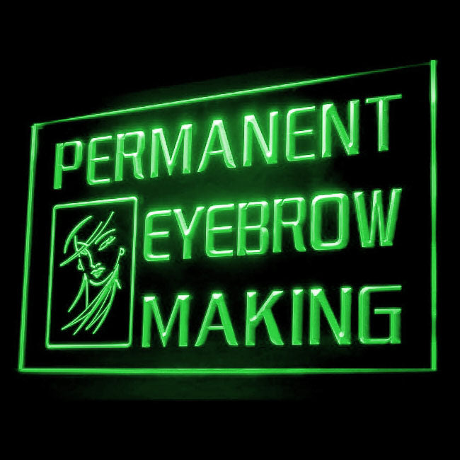 160065 Permanent Eyebrow Making Beauty Salon Home Decor Open Display illuminated Night Light Neon Sign 16 Color By Remote