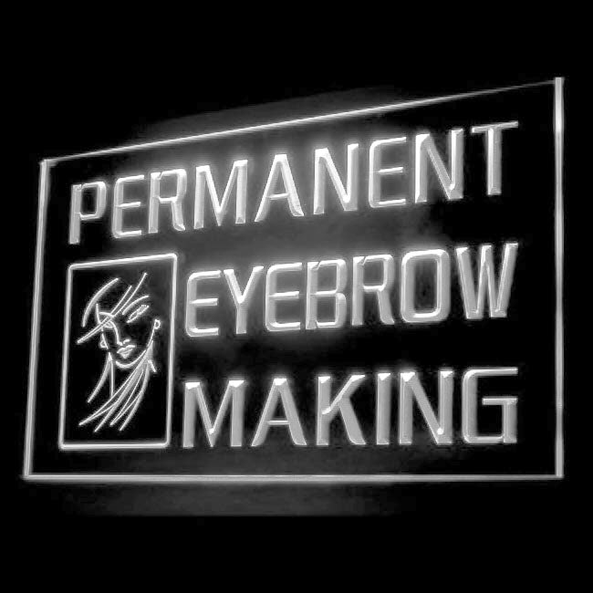 160065 Permanent Eyebrow Making Beauty Salon Home Decor Open Display illuminated Night Light Neon Sign 16 Color By Remote