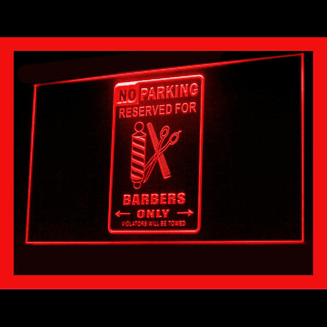160105 No Parking Reserved For Barber Only Shop Home Decor Open Display illuminated Night Light Neon Sign 16 Color By Remote