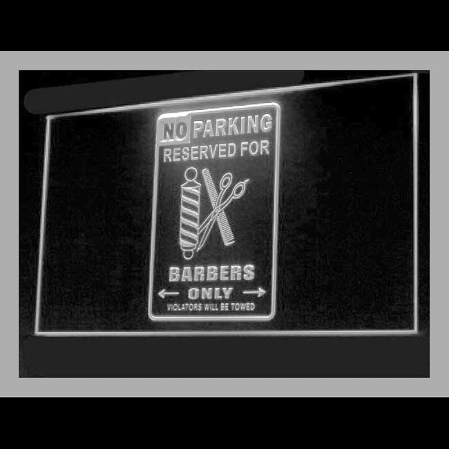 160105 No Parking Reserved For Barber Only Shop Home Decor Open Display illuminated Night Light Neon Sign 16 Color By Remote