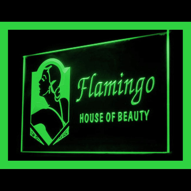 160108 Flamigo House of Beauty Shop Home Decor Open Display illuminated Night Light Neon Sign 16 Color By Remote