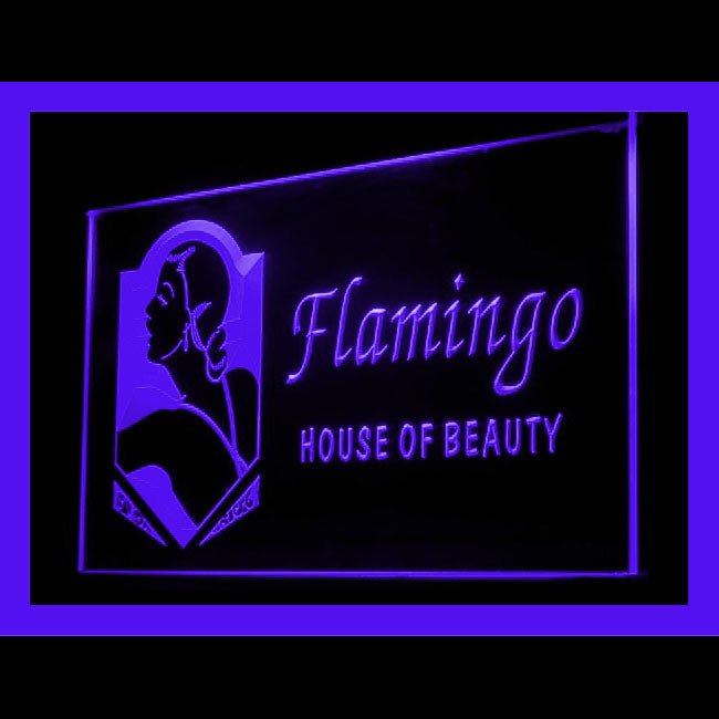 160108 Flamigo House of Beauty Shop Home Decor Open Display illuminated Night Light Neon Sign 16 Color By Remote