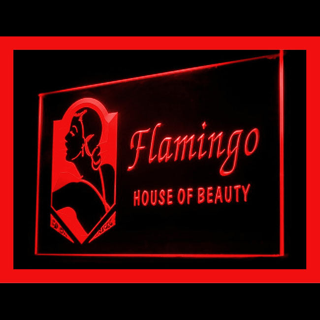 160108 Flamigo House of Beauty Shop Home Decor Open Display illuminated Night Light Neon Sign 16 Color By Remote
