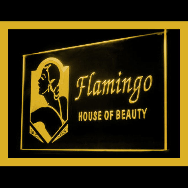 160108 Flamigo House of Beauty Shop Home Decor Open Display illuminated Night Light Neon Sign 16 Color By Remote