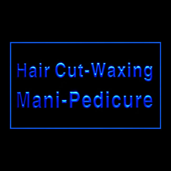 160112 Hair Cut Waxing Mani Pedicure Shop Home Decor Open Display illuminated Night Light Neon Sign 16 Color By Remote
