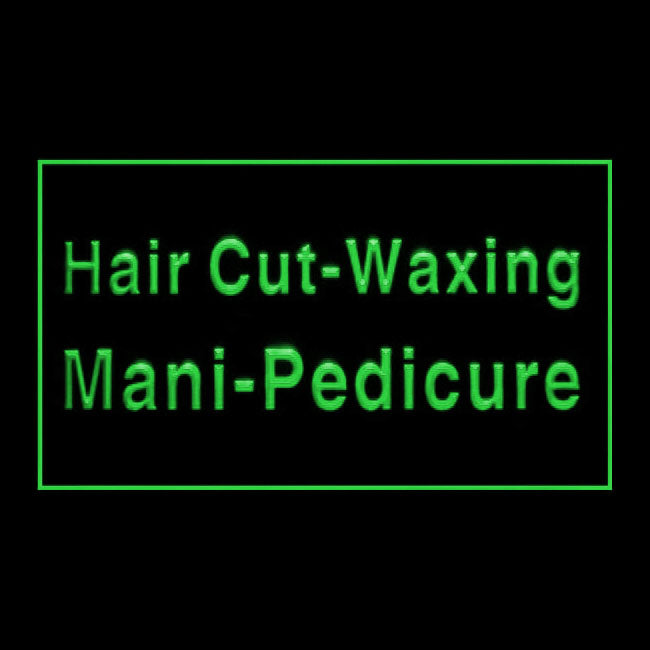 160112 Hair Cut Waxing Mani Pedicure Shop Home Decor Open Display illuminated Night Light Neon Sign 16 Color By Remote