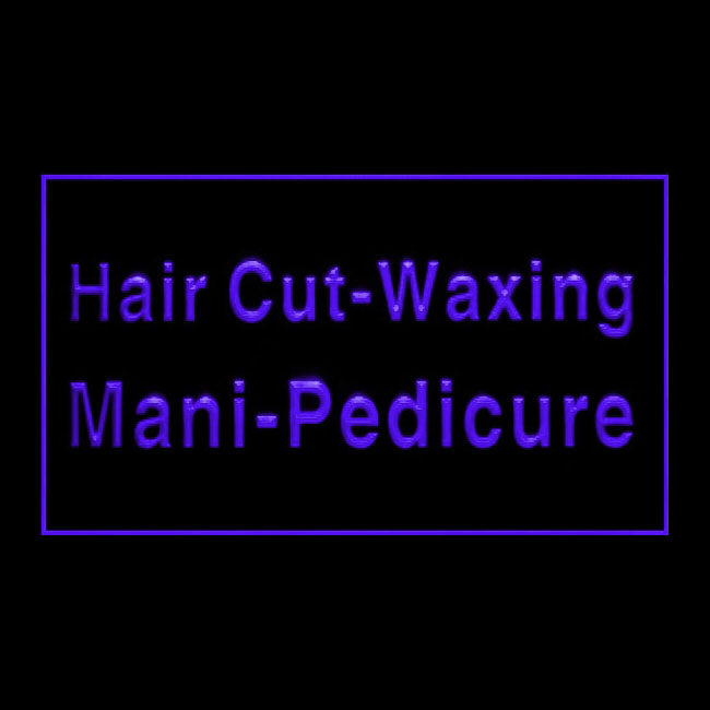 160112 Hair Cut Waxing Mani Pedicure Shop Home Decor Open Display illuminated Night Light Neon Sign 16 Color By Remote