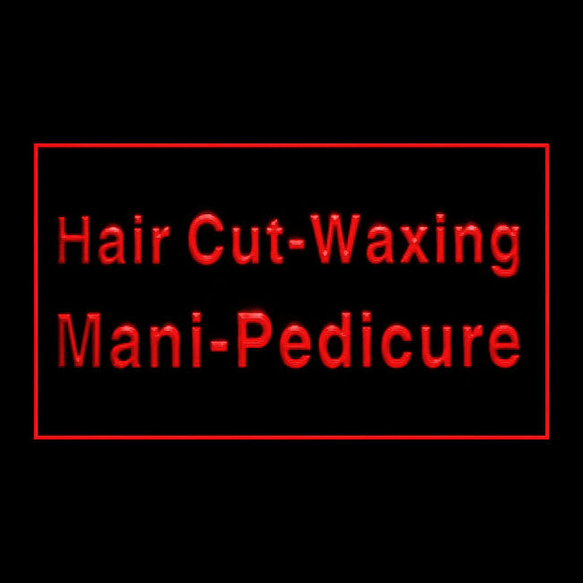 160112 Hair Cut Waxing Mani Pedicure Shop Home Decor Open Display illuminated Night Light Neon Sign 16 Color By Remote