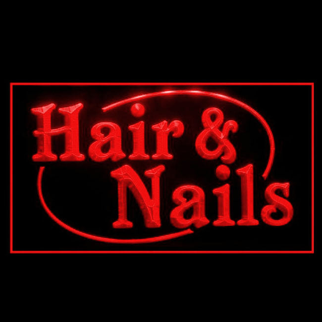 160134 Hair Nails Beauty Salon Home Decor Open Display illuminated Night Light Neon Sign 16 Color By Remote