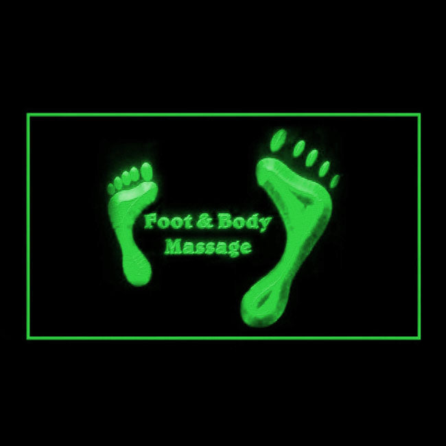 160137 Foot Body Massage Beauty Shop Home Decor Open Display illuminated Night Light Neon Sign 16 Color By Remote
