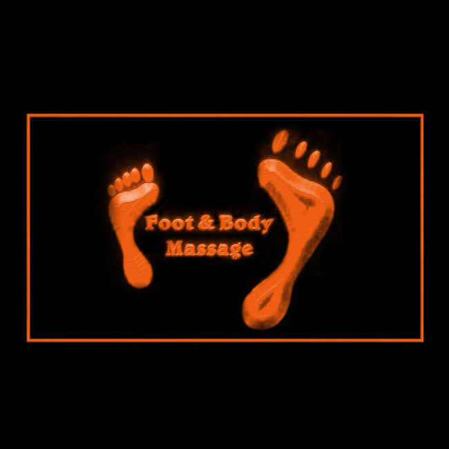 160137 Foot Body Massage Beauty Shop Home Decor Open Display illuminated Night Light Neon Sign 16 Color By Remote