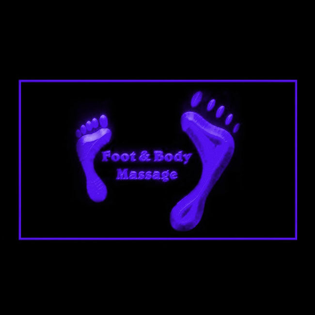 160137 Foot Body Massage Beauty Shop Home Decor Open Display illuminated Night Light Neon Sign 16 Color By Remote