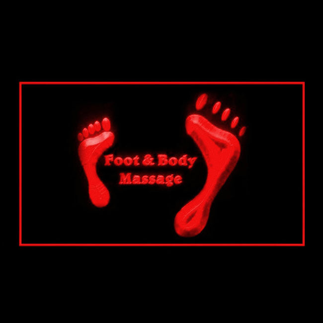 160137 Foot Body Massage Beauty Shop Home Decor Open Display illuminated Night Light Neon Sign 16 Color By Remote