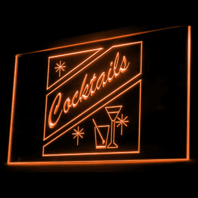 170012 Cocktails Bar Pub Club Home Decor Open Display illuminated Night Light Neon Sign 16 Color By Remote