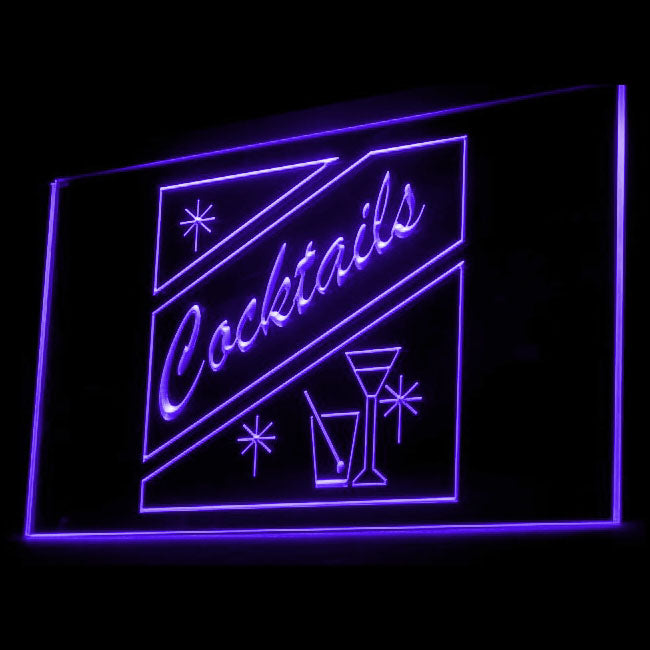 170012 Cocktails Bar Pub Club Home Decor Open Display illuminated Night Light Neon Sign 16 Color By Remote