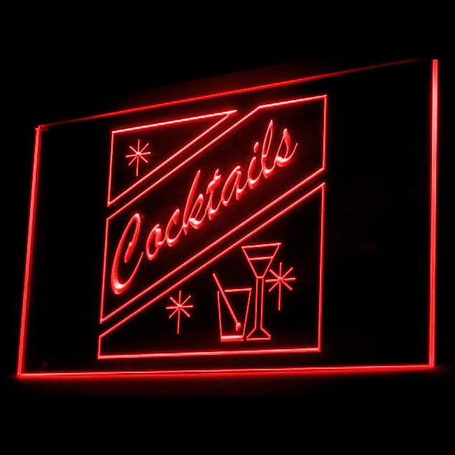 170012 Cocktails Bar Pub Club Home Decor Open Display illuminated Night Light Neon Sign 16 Color By Remote