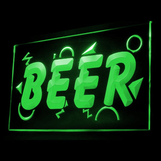 170016 Beer Happy Hour Bar Pub Home Decor Open Display illuminated Night Light Neon Sign 16 Color By Remote