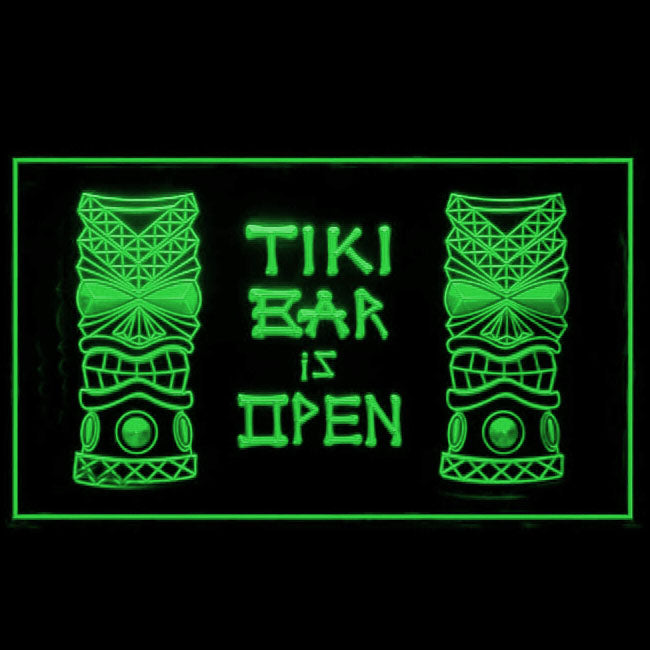 170037 Tiki Bar Happy Hours Beer Home Decor Open Display illuminated Night Light Neon Sign 16 Color By Remote
