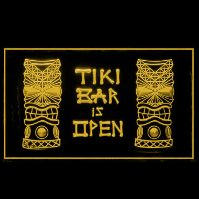 170037 Tiki Bar Happy Hours Beer Home Decor Open Display illuminated Night Light Neon Sign 16 Color By Remote
