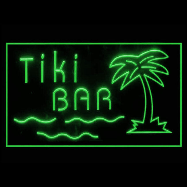 170050 Tiki Bar Happy Hours Beer Home Decor Open Display illuminated Night Light Neon Sign 16 Color By Remote