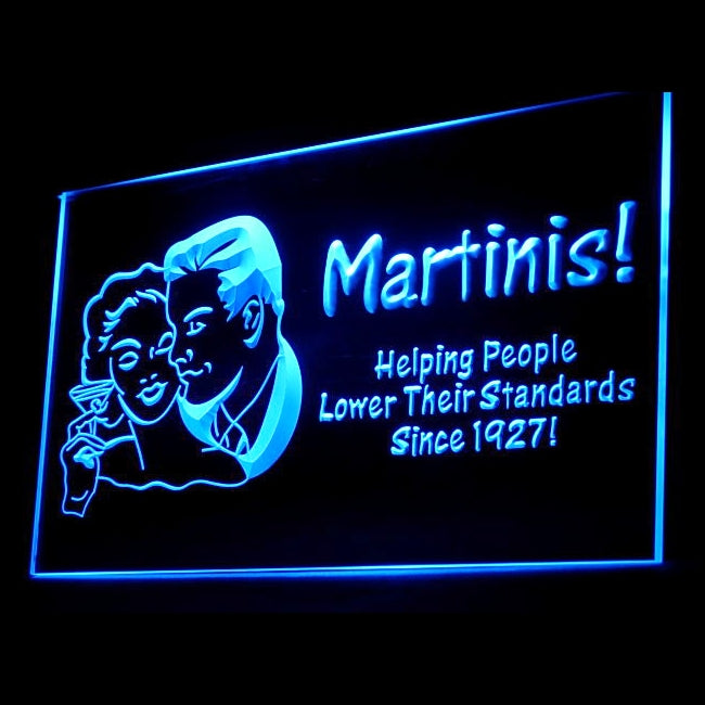 170061 Martinis Helping People Bar Pub Home Decor Open Display illuminated Night Light Neon Sign 16 Color By Remote