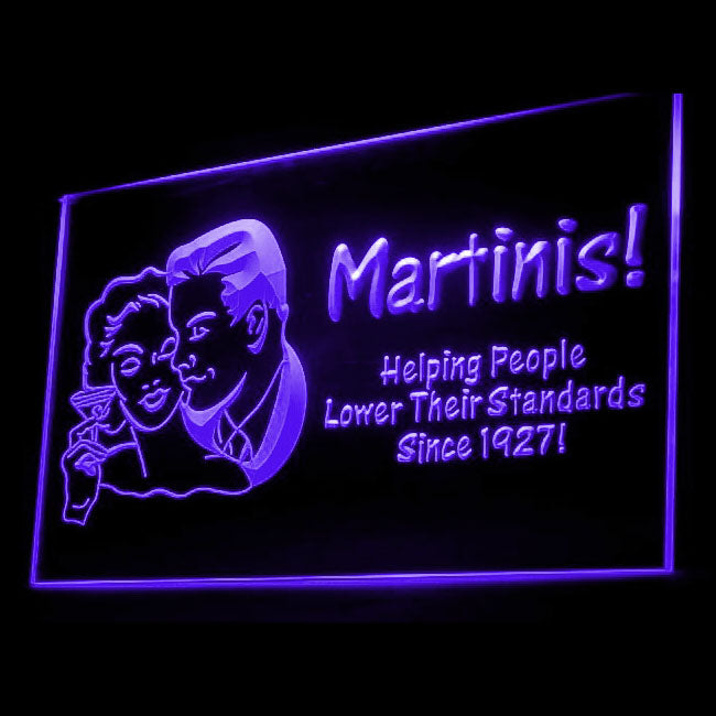170061 Martinis Helping People Bar Pub Home Decor Open Display illuminated Night Light Neon Sign 16 Color By Remote