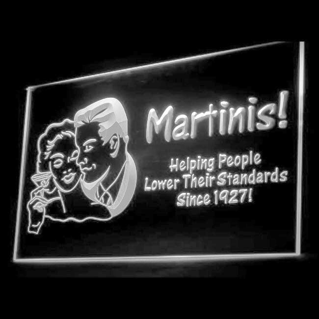 170061 Martinis Helping People Bar Pub Home Decor Open Display illuminated Night Light Neon Sign 16 Color By Remote