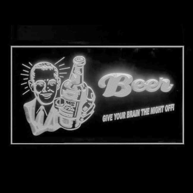 170064 Beer Give Your Brain Night Off Bar Home Decor Open Display illuminated Night Light Neon Sign 16 Color By Remote
