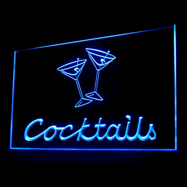 170065 Cocktails Bar Pub Club Home Decor Open Display illuminated Night Light Neon Sign 16 Color By Remote