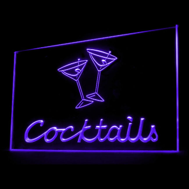 170065 Cocktails Bar Pub Club Home Decor Open Display illuminated Night Light Neon Sign 16 Color By Remote