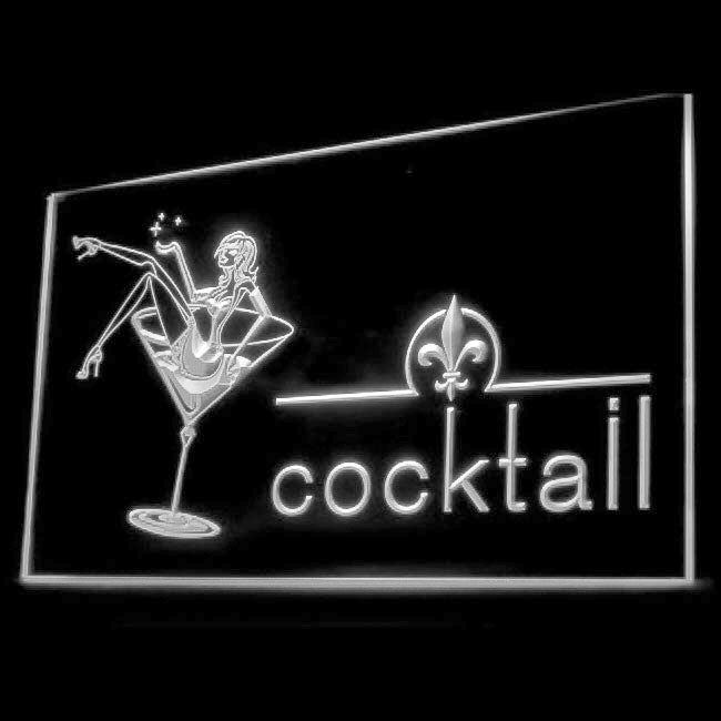 170066 Cocktails Bar Pub Club Home Decor Open Display illuminated Night Light Neon Sign 16 Color By Remote