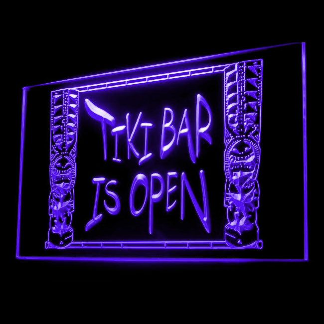 170072 Tiki Bar Happy Hours Beer Home Decor Open Display illuminated Night Light Neon Sign 16 Color By Remote