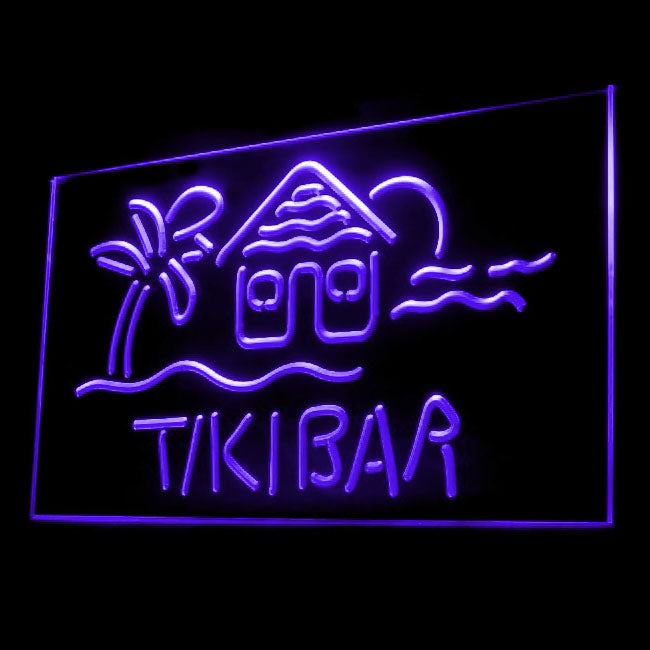 170073 Tiki Bar Happy Hours Beer Home Decor Open Display illuminated Night Light Neon Sign 16 Color By Remote