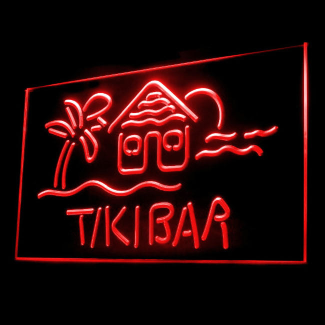 170073 Tiki Bar Happy Hours Beer Home Decor Open Display illuminated Night Light Neon Sign 16 Color By Remote