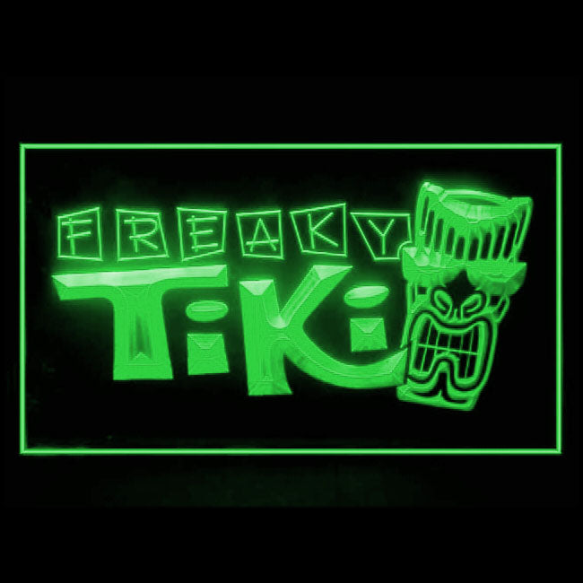 170075 Freaky Tiki Bar Beer Home Decor Open Display illuminated Night Light Neon Sign 16 Color By Remote