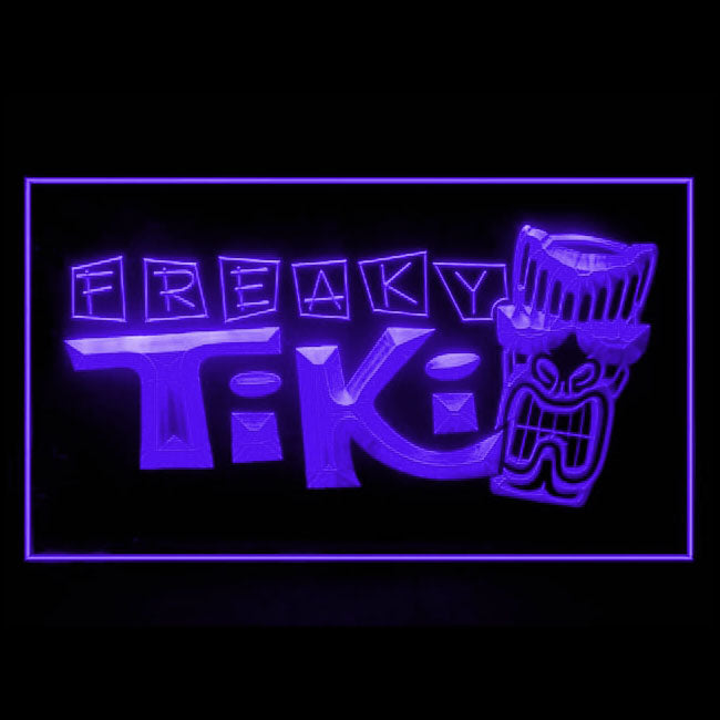 170075 Freaky Tiki Bar Beer Home Decor Open Display illuminated Night Light Neon Sign 16 Color By Remote