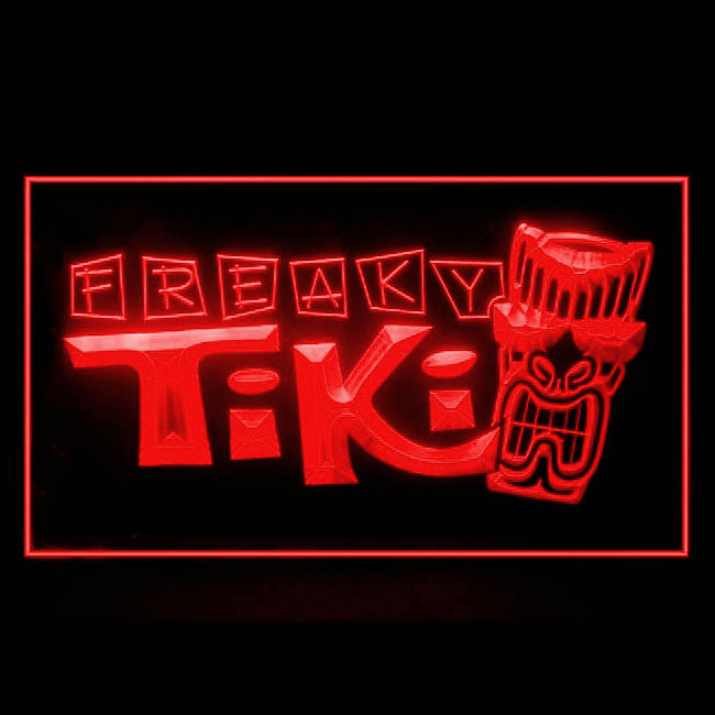 170075 Freaky Tiki Bar Beer Home Decor Open Display illuminated Night Light Neon Sign 16 Color By Remote