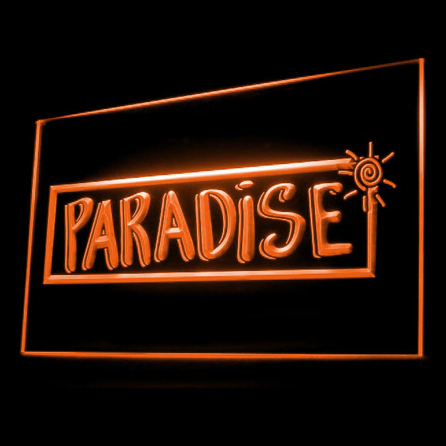 170082 Paradise Bar Happy Hours Beer Home Decor Open Display illuminated Night Light Neon Sign 16 Color By Remote