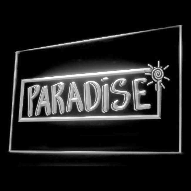 170082 Paradise Bar Happy Hours Beer Home Decor Open Display illuminated Night Light Neon Sign 16 Color By Remote